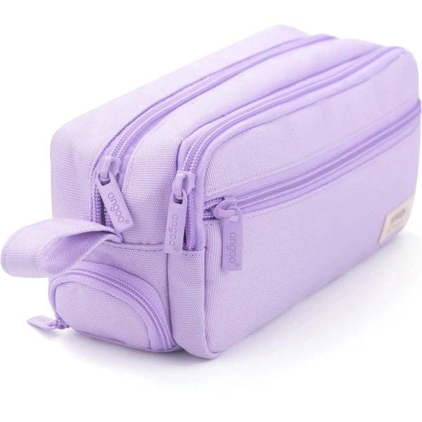 Estuche Para LáPices Con Cremallera De Gran Capacidad, Estuche PortáTil Con MúLtiples Compartimentos, Almacenamiento De PapeleríA Impermeable Y Duradero-image