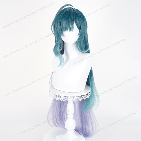 Peruka Do Cosplayu Vodyanitsa 98Cm DłUgie WłOsy Damskie Peruka Anime Do Cosplayu Halloween Odporna Na CiepłO Syntetyczne Peruki-image