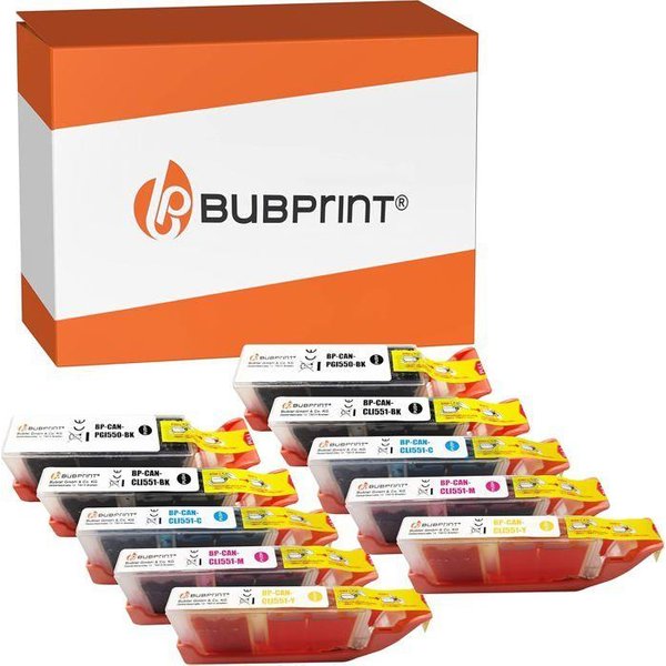 Cartuchos De Tinta - Canon - PGI-550/CLI-551 XL - 10 Piezas - Multicolor - Compatible-image