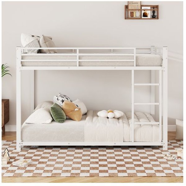 Cama Litera - Muvoe - 140X200 Cm - Metal - Blanco - 2 Plazas Blanco-image