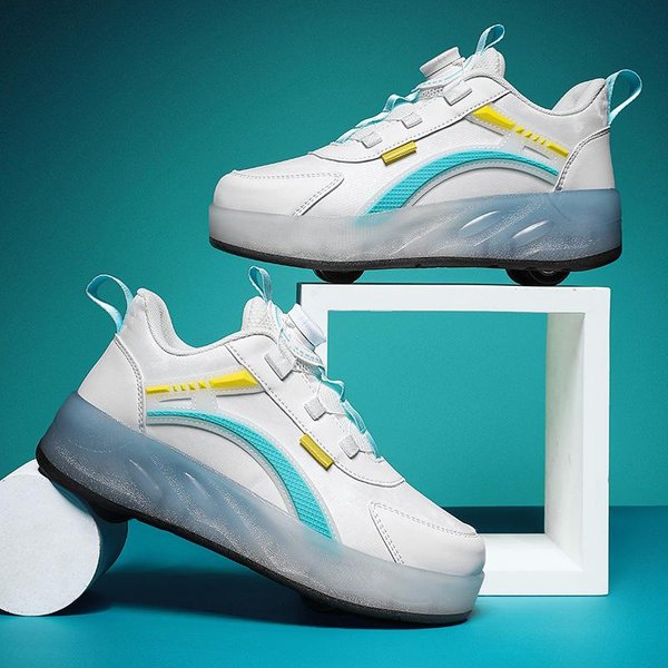 Zapatos Corredores, Zapatos Luminosos Para NiñAs Carga USB Zapatos Con Luz LED Zapatos Con Ruedas Para Adultos 40-image