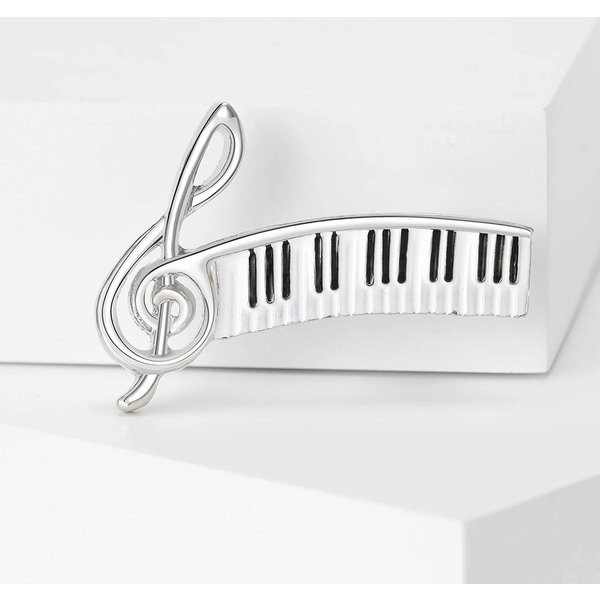 Broches De Piano De Moda Para Mujer, Instrumento Musical, Fiesta, Broche Informal, Pin, Regalos De JoyeríA Plata-image