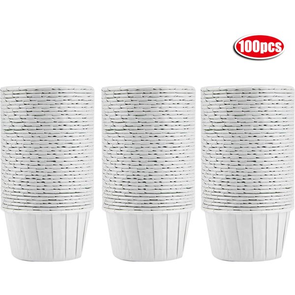 100PCS Mini Forros Para Cupcakes Papel Redondo Vasos Para Hornear Pasteles Magdalenas Estuches Fiesta En Casa Boda#1-image