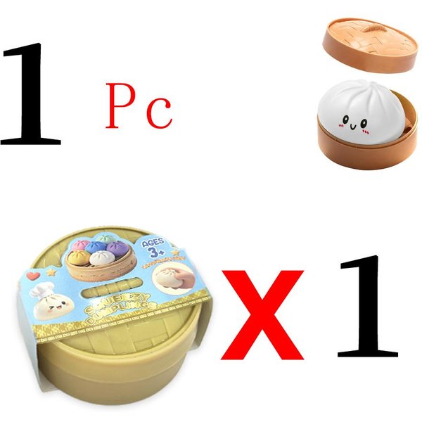 Kolorowe PierożKi Squishy PiłEczki Antystresowe Fidget Zabawki Sensoryczne Symulacja Jedzenia Pierogi Squishy BułKa Z Parowarem PiłEczki Z Ciasta Do śCiskania-image
