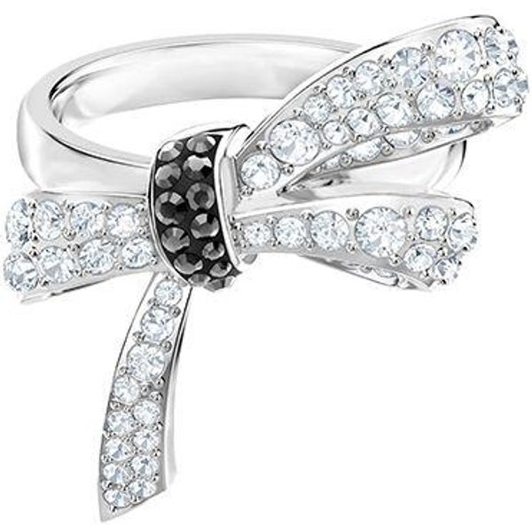 Anillo Elegante Diosa Con Lazo Swarovski Anillos Para Mujer Plata 5444827+5412678+5444826 55 White-image