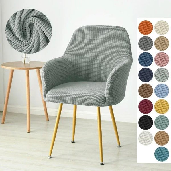 Funda Para Silla De Brazos Alta EláStica Spandex Polar Fleece Fundas Para Silla De Comedor Funda Para SillóN Fundas Para Asiento De Cocina Para La Fiesta En Casa 1Pc Chair Cover-image