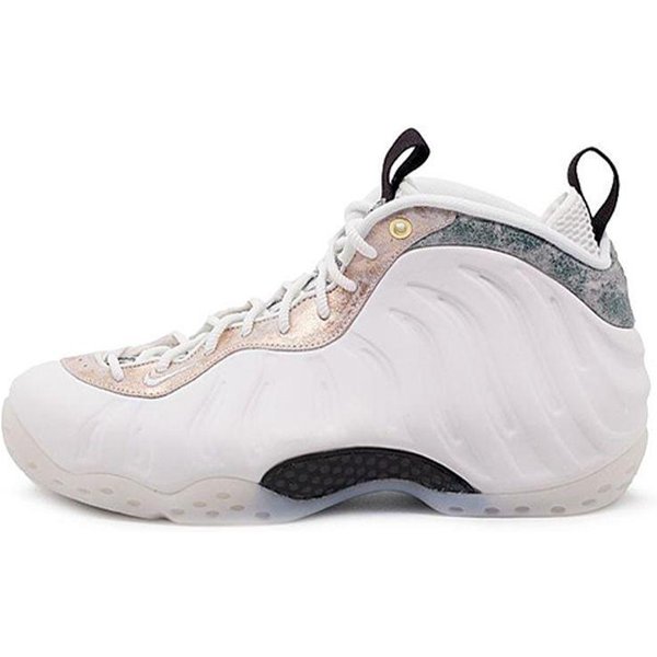 Nike Air Foamposite One Summit White Damskie Trampki Summit-White-Oil-Grey AA3963-101 35.5 White-image