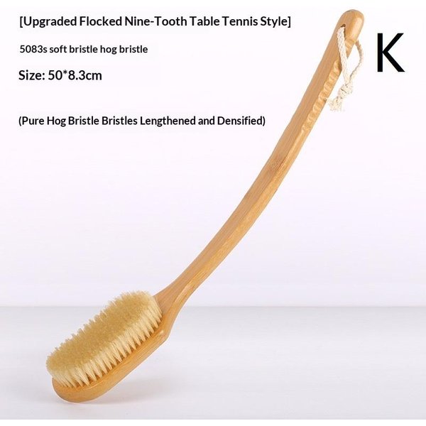 56Cm/43Cm Myjka Do PlecóW Pod Prysznic Z Zakrzywionym DłUgim Uchwytem, Szczotka Do CiałA Do UżYtku Na Mokro I Na Sucho, NarzęDzie Do Mycia PlecóW Dla MężCzyzn I Kobiet K-image