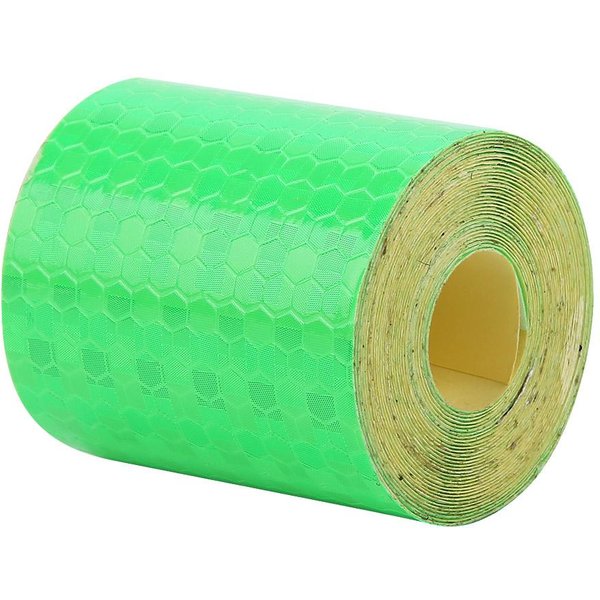 Cinta Adhesiva Reflectante De Seguridad En Rollo De 5 Cm X 3 M Para Remolques, Coches, Bicicletas, Color Naranja Green-image