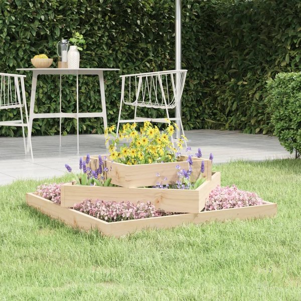 Vidaxl Donica, 83X83X27 Cm, Lite Drewno Sosnowe-image