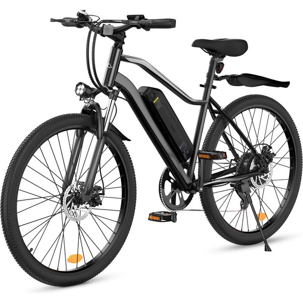 Rower Elektryczny EB3 32 Km/H ZasięG 80 Km Bateria 36V 10.4Ah Silnik Szczytowy 500 W Czarny-image