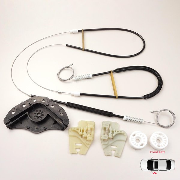 BWR283 Kit De ReparacióN De Elevalunas EléCtrico Puerta Delantera Izquierda Con Paso De Rueda Para BMW 3 E46 2001-2005 4/5 Puertas Facelift 51330018129-image
