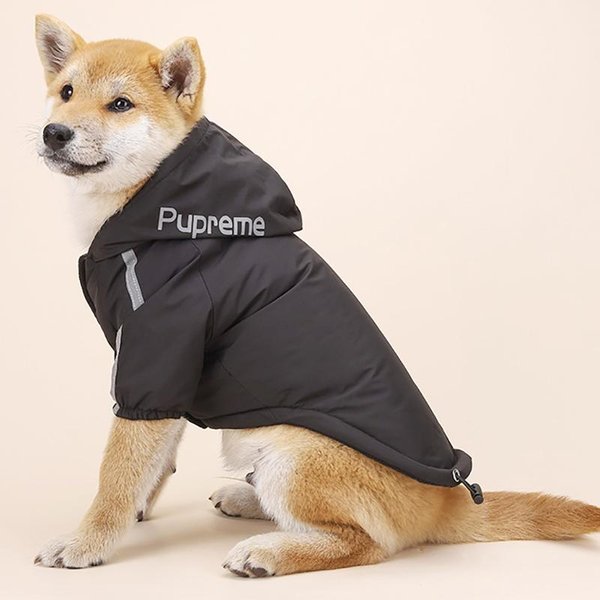 Abrigo Impermeable Para Perro Mascota OtoñO Invierno Cachorro CáLido Chaqueta De AlgodóN Sudadera Con Capucha The Dog Face Ropa Reflectante Para Perros Gatos Ropa S-image