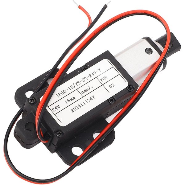Mini Elektryczny SiłOwnik Liniowy Skok 15Mm SiłA 70N PręDkość 8Mm/S 24V MałY Elektryczny Popychacz-image