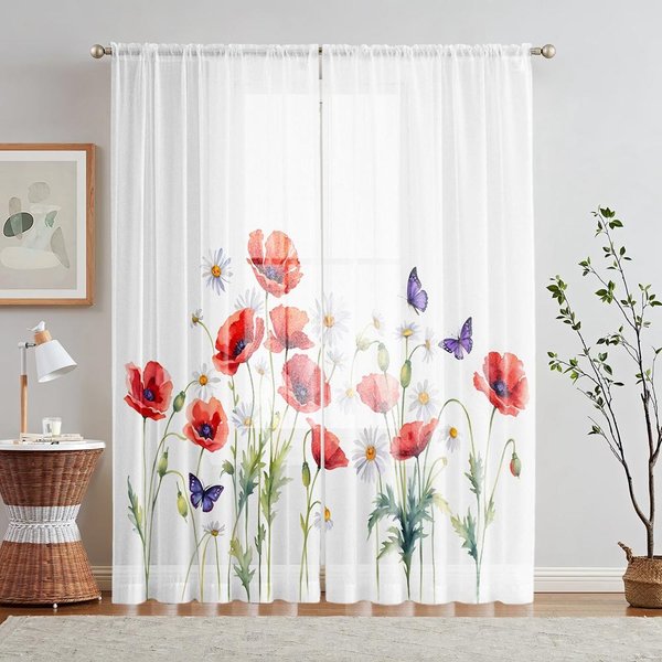 Juego De 2 Piezas HD Copo De Nieve NavideñO Noche Cortina Gato Persa Lazo Amarillo Cortina Estampada Digitalmente Estilo DecoracióN Del Hogar Decorar L W52H63Inchw132H160Cm-image