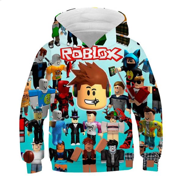 2025 Miniso Nowa Bluza Z Kapturem 3D Z Nadrukiem KreskóWkowym Roblox Dla ChłOpcóW I DziewcząT, Bluza Z DłUgim RęKawem, Wiosenna I Jesienna Bluza Casual 4-14 Lat 11-12 Years-image
