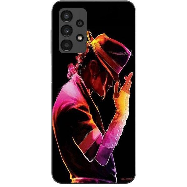 Funda Maniacase Para Samsung Galaxy A13 4G Michael Jackson Colorido Negro-image