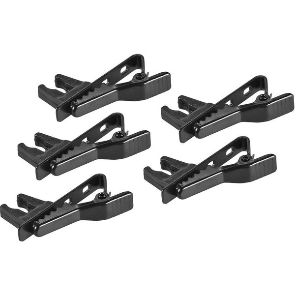 EY-J06A Clip De Corbata Para MicróFono De Solapa Con Cable De 5Mm, 5 Uds. 5 Pcs Negro-image