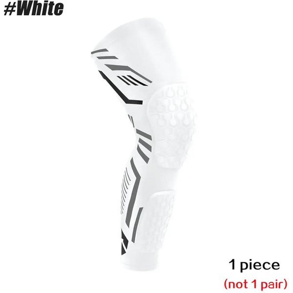 1 Pieza Mangas De CompresióN Para Rodilla Baloncesto Voleibol Soporte Para Pierna Protector De Rodilla FúTbol Manga Para Gemelo Rodillera Para Snowboard Nuevo XL Blanco-image