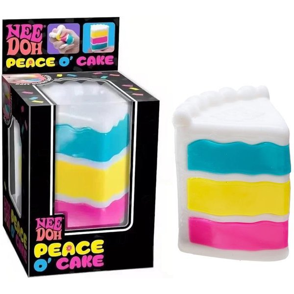 Needoh Peace O' Cake UspokajająCa Zabawka Fidget MięKka TPR RozciąGliwa PrzeciwlęKowa KojąCa RelaksująCa PrzenośNa Kieszonkowa Squishy Zabawka Do Redukcji Stresu-image