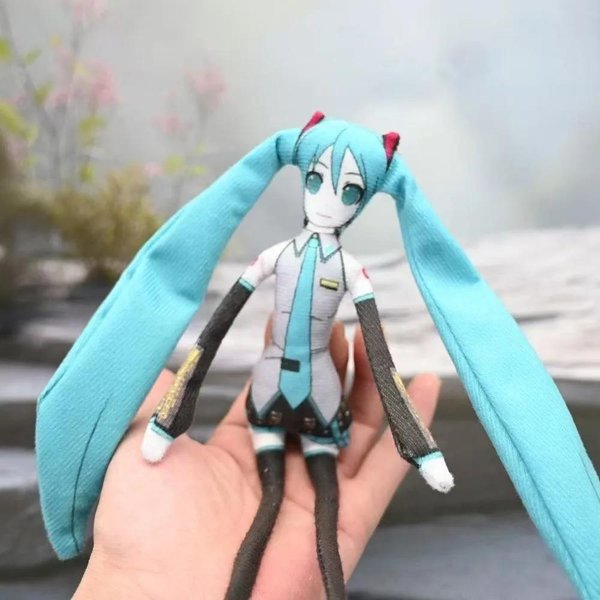Sprzedaż Pluszowa Lalka Kasane Teto WystróJ Domu MięKka Poduszka Pluszak Anime Diva Vtuber 20Cm Wypchana Teto Zabawka Kolekcjonerska Prezenty Blue-image