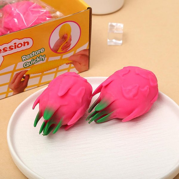 1 Sztuka Smoczy Owoc MięKka Zabawka Fidget Puszysta NieprzywierająCa Silikonowa Powolny OdbióR PrzenośNa Dekoracja Biurowa Redukcja Stresu Codzienna Zabawka Pink-image