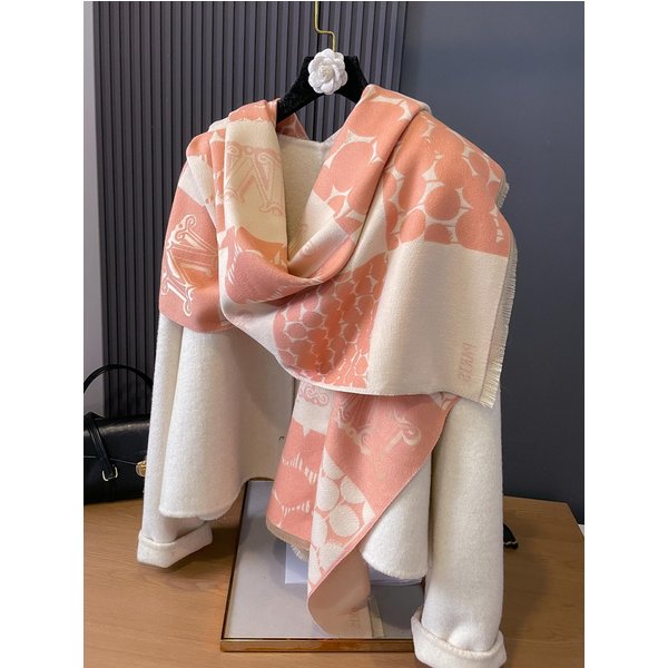 Zimowy Design Koc Pashmina Szalik Kaszmirowy Dla Kobiet CiepłE Grube Szale I Narzutki Ponczo Damskie Bufanda Echarpe Szalik Z FręDzlami Brown-image