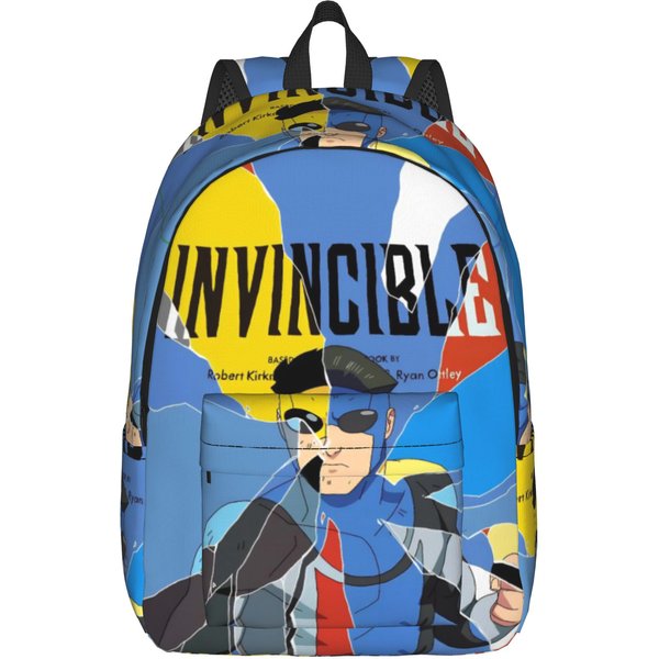 Mochila De CóMic Invencibles Para Hombres Mujeres Casual Escuela Secundaria Negocios Mochila Diaria Bolsas De Lona Para PortáTil Exterior 14 Inches-image