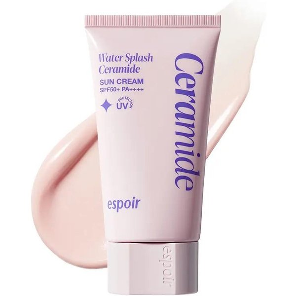 Espoir Water Splash Ceramide Krem Z Filtrem PrzeciwsłOnecznym SPF50+ Pa+++ NawilżAjąCy Krem PrzeciwsłOneczny 60Ml Zestaw White-image