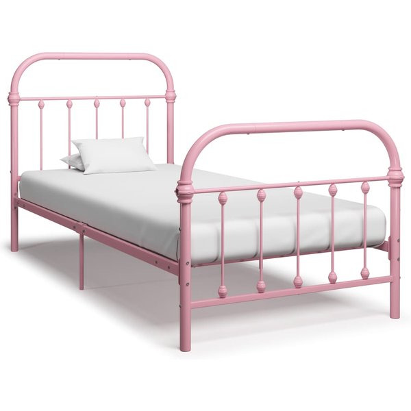 Estructura De Cama MetáLica Rosa 90*200 Cm-image