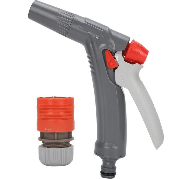 Set De Conectores De Manguera Pulverizadora Multifuncional Para Lavado De Coches Riego JardíN Boquilla De Agua De Alta PresióN Gray-image