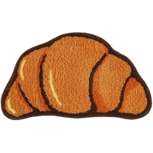 Dywanik Do łAzienki Tufting Croissant MięKki Dywan Puszysty Chleb Mata łAzienkowa Dywan Do Sypialni Mata PodłOgowa Zabezpieczenie PodłOgi Estetyczny WystróJ Domu CiepłY WystróJ 40X70Cm-image