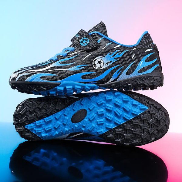 Nowe Buty PiłKarskie Dla Dzieci MłOdzieżOwe Buty PiłKarskie Tf Treningowe Trampki ChłOpcy Dziewczynki AntypośLizgowe OddychająCe Lekkie Buty Sportowe 29-39 31-image