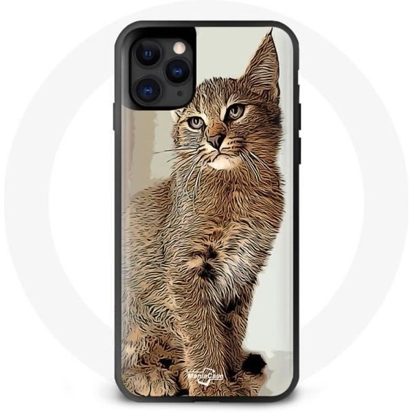 Funda Iphone 13 Pro SiaméS Gato Café-image