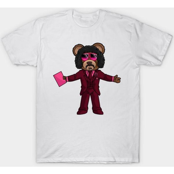 Camiseta Mujer Oso Pinky Tastemaker Estampado Harajuku Kawaii Camiseta Verano Manga Corta Camiseta Top Femenino 4XL Blanco-image