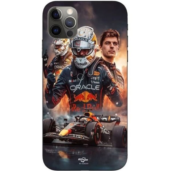 Etui - Maniacase - Iphone 15 Pro Max - Czarny - Max Verstappen - Elastyczne Czarny-image