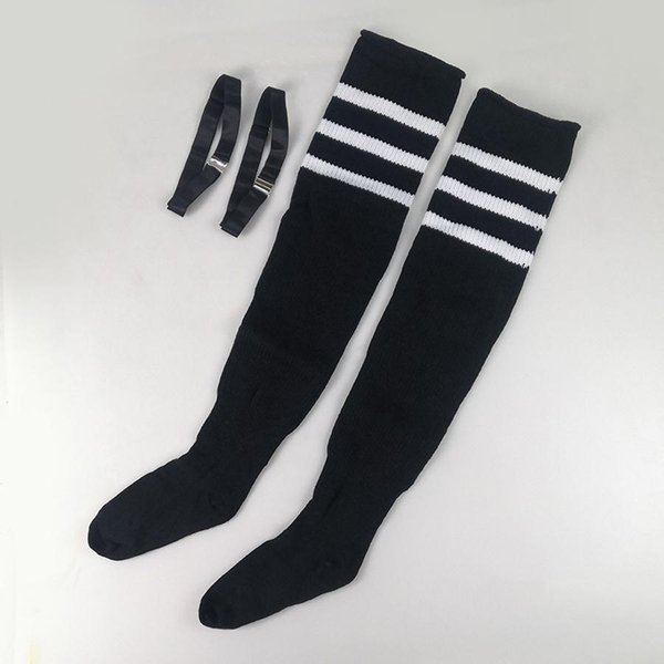 Skarpetki Damskie Plus Size Air, Bardzo DłUgie, Pasiaste, Grube, SięGająCe PowyżEj Kolan, Na Grube Uda, Ocieplacze Na Nogi, Skarpety Do ButóW One Size-image
