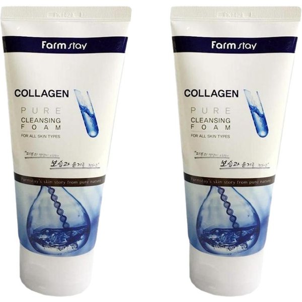 Farm Stay Kolagenowa Czysta Pianka OczyszczająCa 180 Ml (3 Warianty) 2Pcs White-image