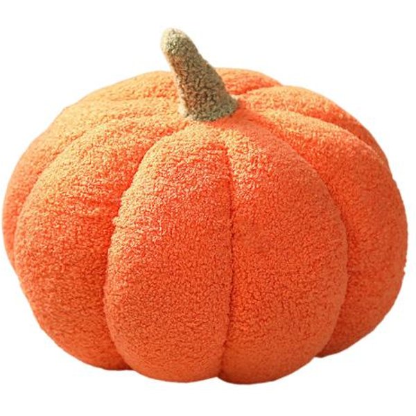 Dyniowa Poduszka Pluszowa MięKka RęCznie Robiona WypełNiona BawełNą PP Dyniowa Poduszka Dekoracyjna Salon 20Cm PomarańCzowy-image