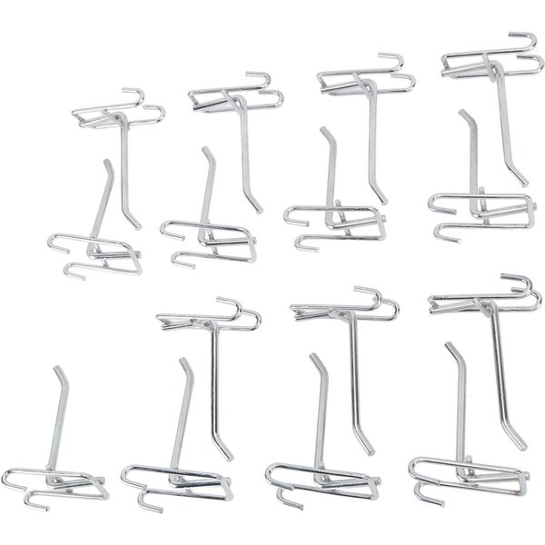 15 Piezas Ganchos Para Panel De Rejilla Ganchos Para Panel De ExhibicióN Ganchos Para Panel De Rejilla Ganchos De ExhibicióN Para Panel De Rejilla Para Tienda Minorista Garajes Talleres-image