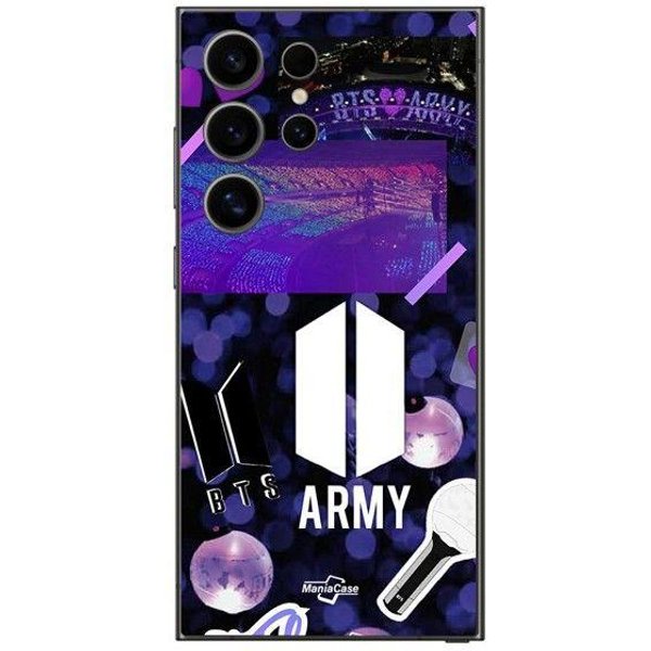 Etui Samsung Galaxy S24 Ultra Bts Army Logo Bangtan Subs Maniacase Czarny-image