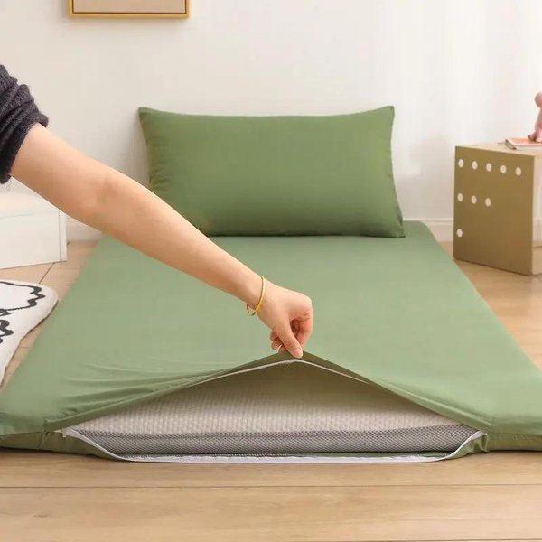 Funda Protectora De ColchóN Totalmente Cerrada Con Cremallera Para Estudiante Bebé Cama Individual Doble Almohadilla Protectora 90/150Cm Wasart 360° 120X190Cm 1Pc-image