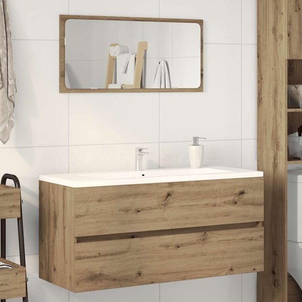 Vidaxl Mueble Bajo Lavabo, Roble Artisan, 100X38,5X45 Cm-image
