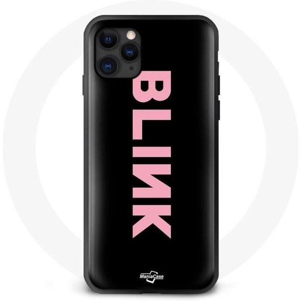Funda - Maniacase - Iphone 13 Pro - Silicona - Flexible - Logo Blackpink Negro-image