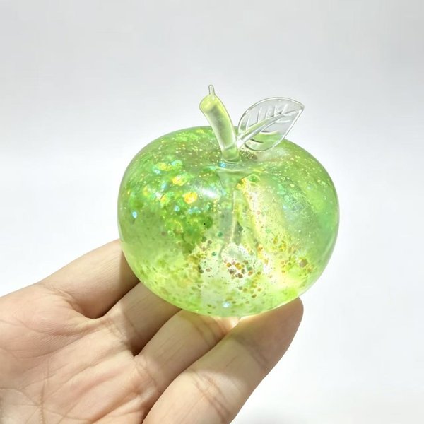 Zabawna Owocowa JabłKo Squishy Zabawka Fidget Do śCiskania łAgodząCa Stres Zabawka Do RęKi PrzeciwlęKowa Owocowa RozciąGliwa Powoli PodnosząCa Się Zabawka Kreatywny Prezent Beige-image