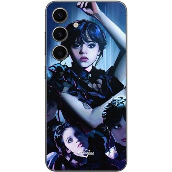 Coque Samsung Galaxy S25 Wednesday Mercredi Addams Maniacase Negro-image