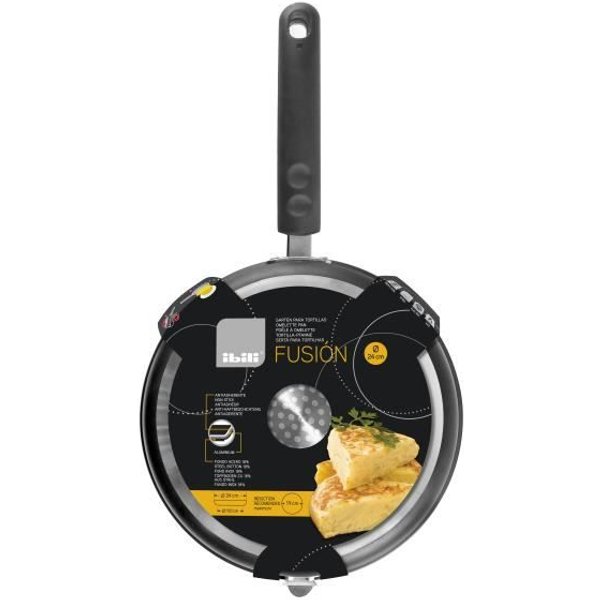 PoêLe à Tortillas - Ibili - Fusion - 24 Cm - Aluminio - AntiadhéSif - Compatible InduccióN-image