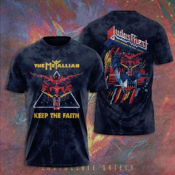 Camiseta De Banda De Rock Heavy Metal Judas Priest Camiseta Con Estampado 3D Hombres Mujeres Camisetas De Moda NiñOs Camisetas De Manga Corta Ropa Para Hombre M-image
