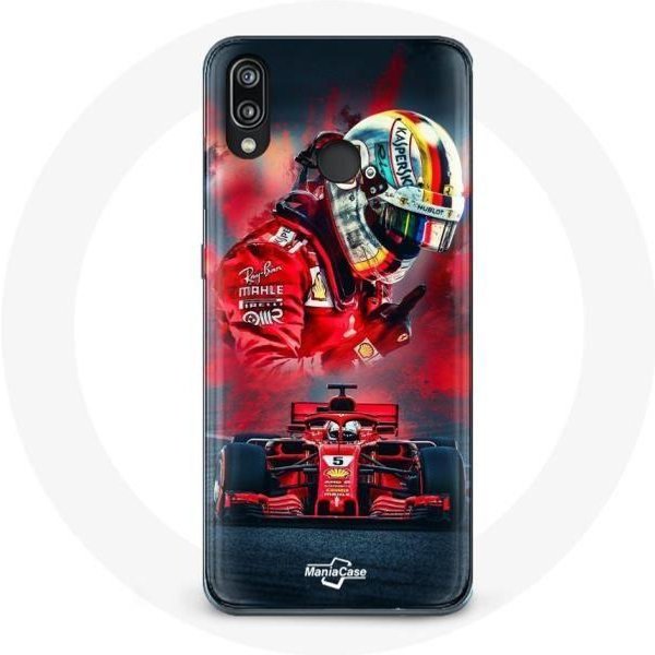 Funda - FóRmula 1 - P20 Lite - Roja - Sebastian Vettel - Flexible Rojo-image