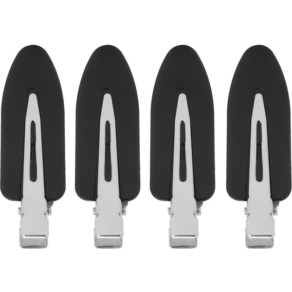 4 Piezas Accesorios De Pinza Para El Pelo De Maquillaje Pinzas Para El Pelo Sin Doblar Pinzas Para Peinar El Pelo Sin Marcas Para Mujeresnegro-image